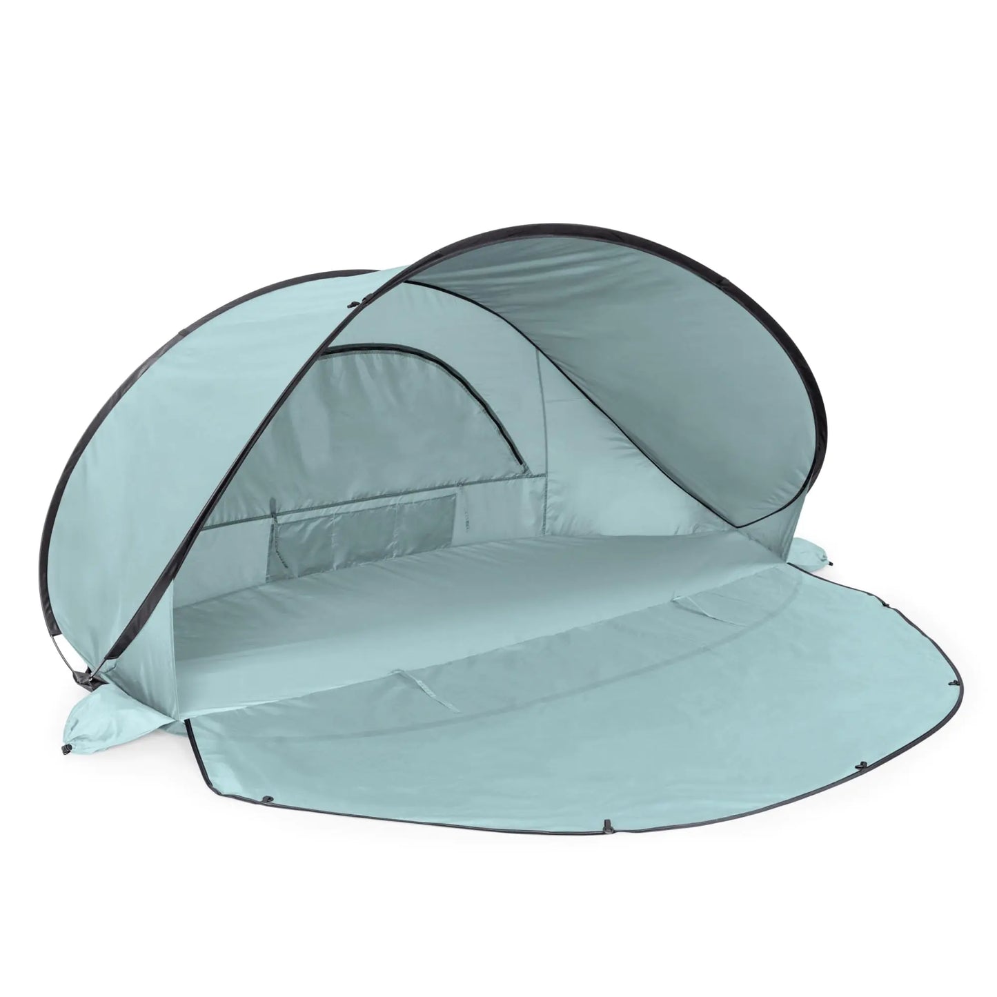 PICNIC TIME Manta Portable Beach Tent Pop Up Tent Beach Sun Shelter Pop Up (Light Blue)