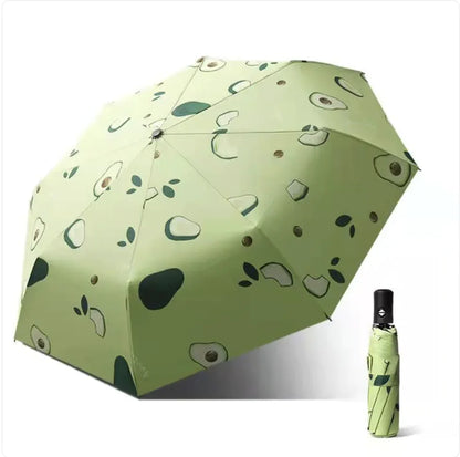 Black Folding Automatic Umbrella – UV Protection