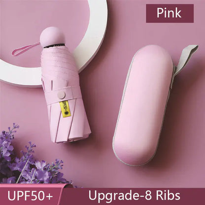 8-Ribs Mini Portable Sun Umbrella