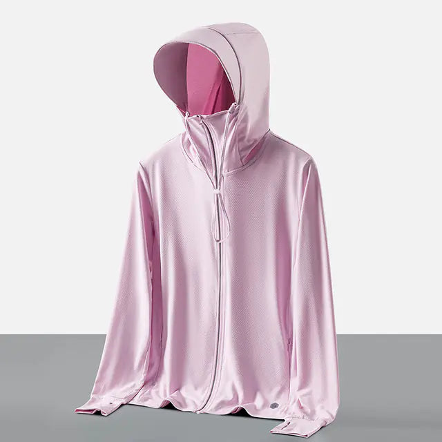 Women's Sun Protection Jackets, Ice Silk, Removable Hood, UPF50+