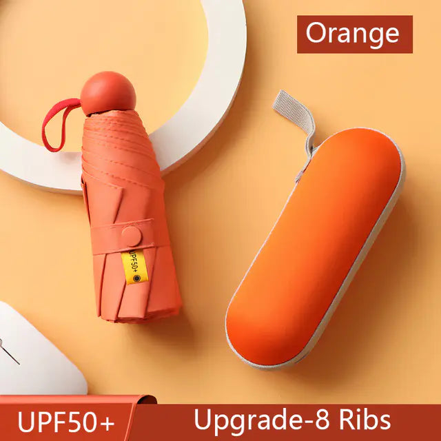 8-Ribs Mini Portable Sun Umbrella