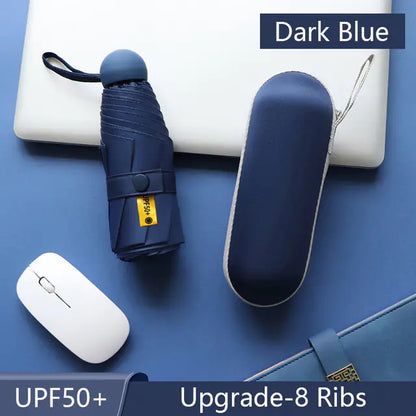 8-Ribs Mini Portable Sun Umbrella