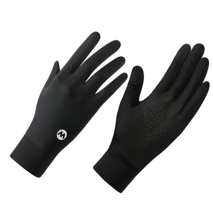 ZHUOHUA 1/3 Pairs Women UV Sun Protection Gloves Full Finger Touchscreen Non Slip Gloves Breathable Summer Outdoor Gloves
