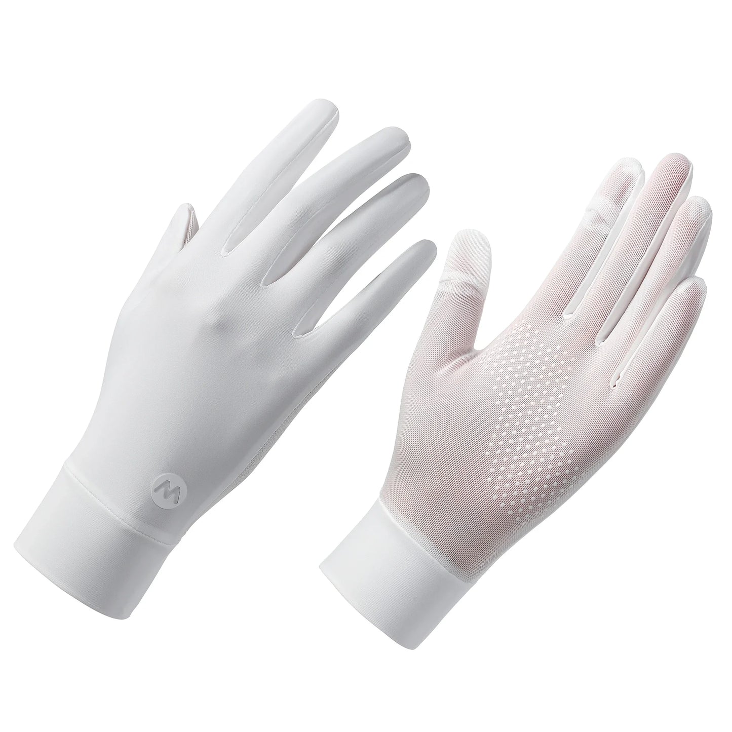 ZHUOHUA 1/3 Pairs Women UV Sun Protection Gloves Full Finger Touchscreen Non Slip Gloves Breathable Summer Outdoor Gloves