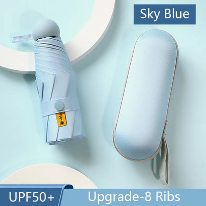 8-Ribs Mini Portable Sun Umbrella