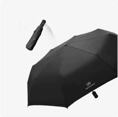 Black Folding Automatic Umbrella – UV Protection