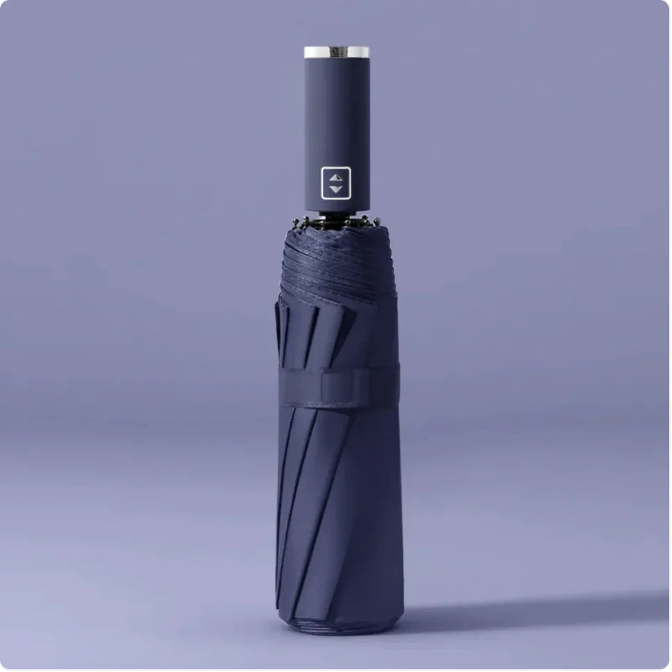 Black Folding Automatic Umbrella – UV Protection