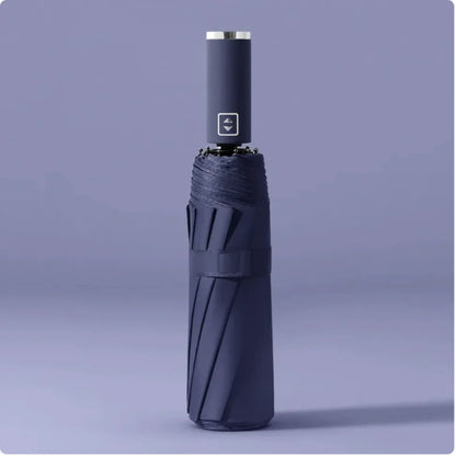 Black Folding Automatic Umbrella – UV Protection