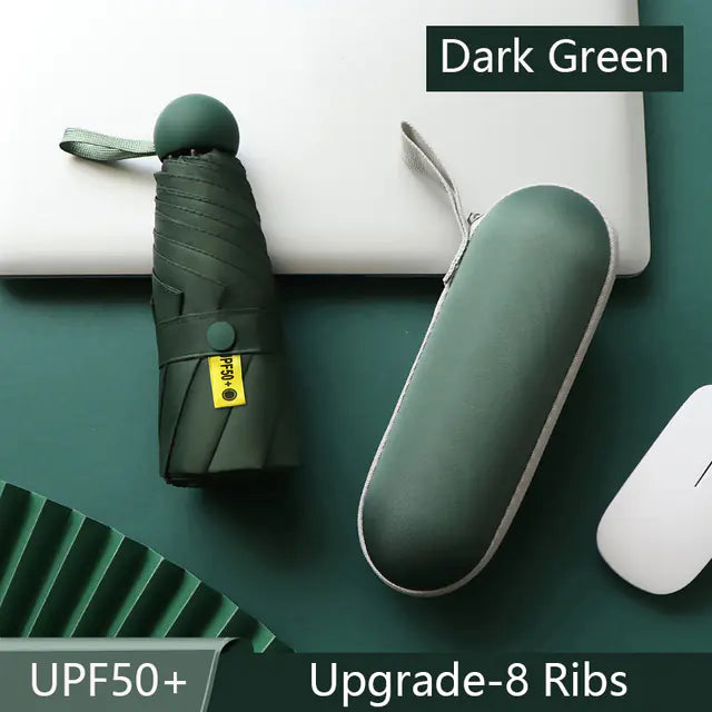 8-Ribs Mini Portable Sun Umbrella