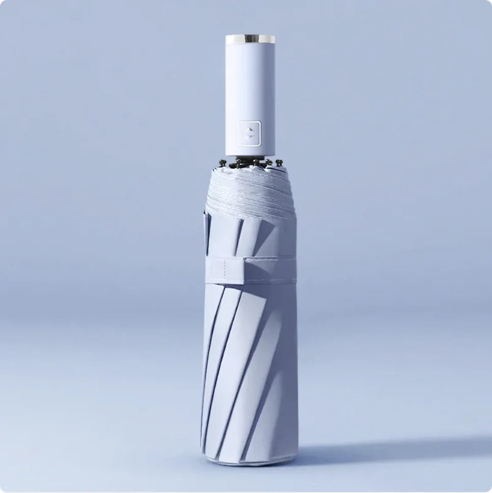 Black Folding Automatic Umbrella – UV Protection